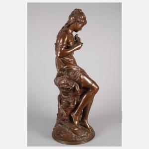 Mathurin Moreau, Mädchen mit Vogel