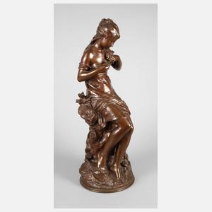 Mathurin Moreau, Mädchen mit Vogel