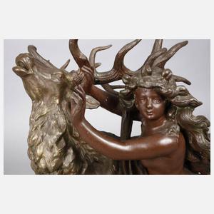 Nereide mit Hirsch