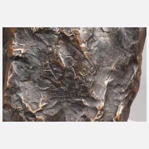 Große Bronzefigur, ”Der Denker”