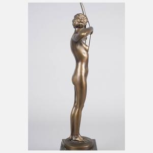 Damenakt als Bogenschützin