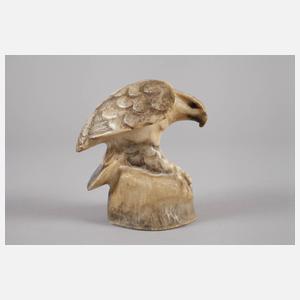 Else von Beck, Falke auf einem Felsen