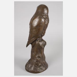 Bronzeskulptur Eule