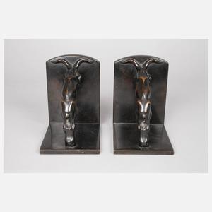 Fritz von Graevenitz, Paar Buchstützen als Widder