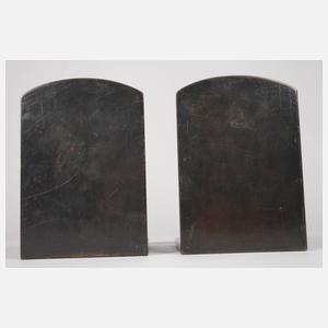 Fritz von Graevenitz, Paar Buchstützen als Widder