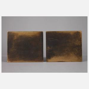 Fritz von Graevenitz, Paar Buchstützen als Widder