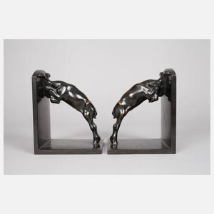 Fritz von Graevenitz, Paar Buchstützen als Widder