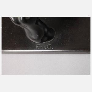 Fritz von Graevenitz, Paar Buchstützen als Widder