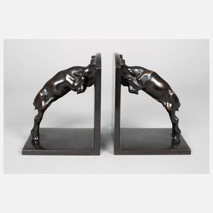 Fritz von Graevenitz, Paar Buchstützen als Widder