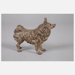 Wiener Miniaturbronze Spitz
