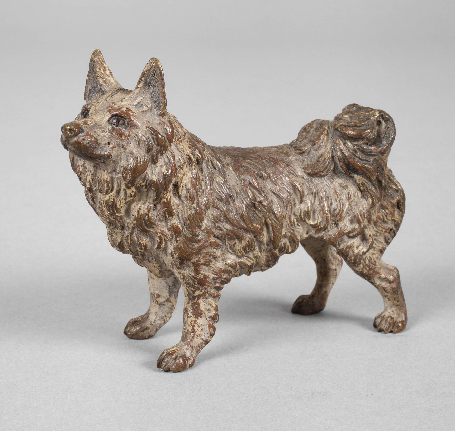 Wiener Miniaturbronze Spitz