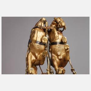 Wiener Bronze Kutschgespann