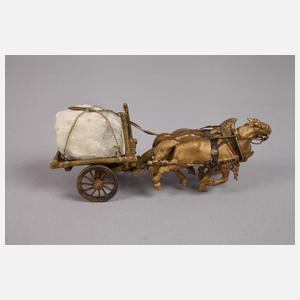 Wiener Bronze Kutschgespann