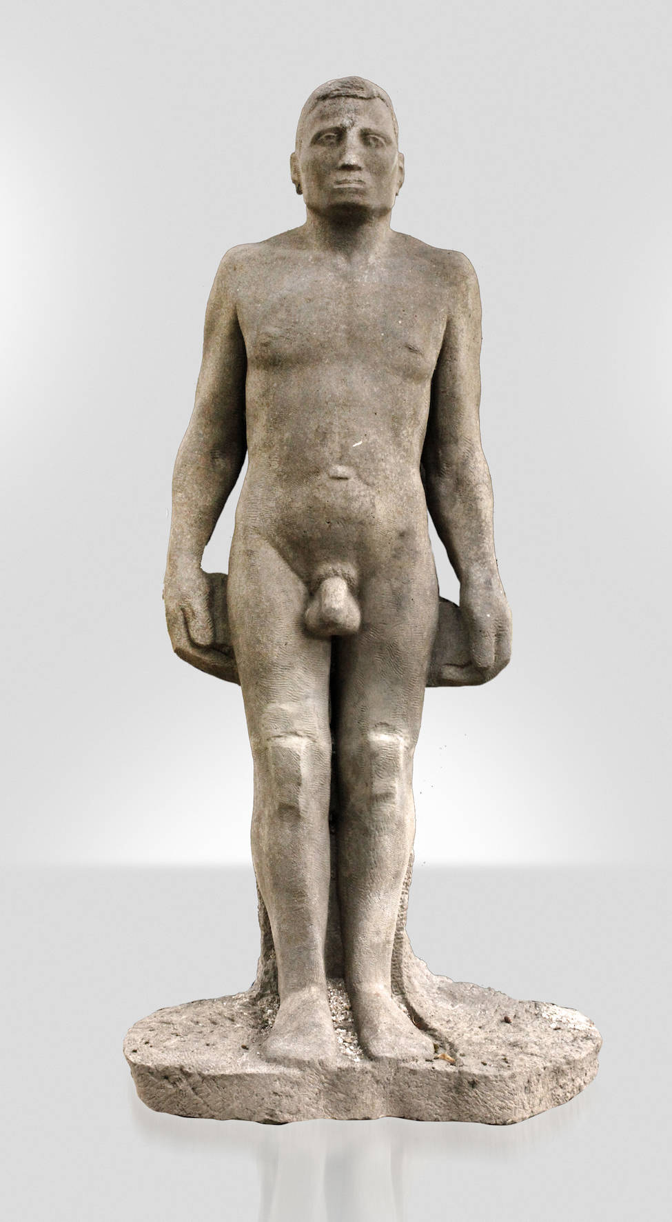 Fritz Böhme, überlebensgroßer Männerakt