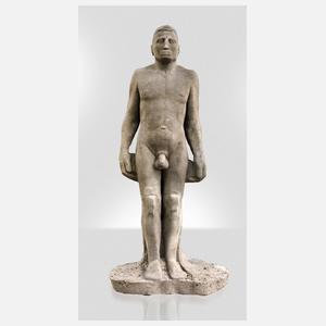 Fritz Böhme, überlebensgroßer Männerakt