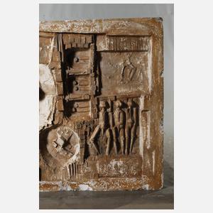 Abstraktes Wandrelief