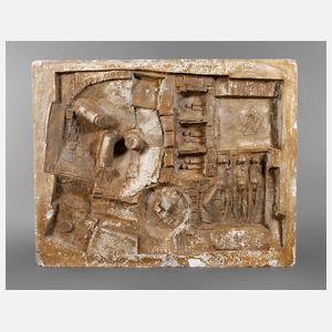 Abstraktes Wandrelief