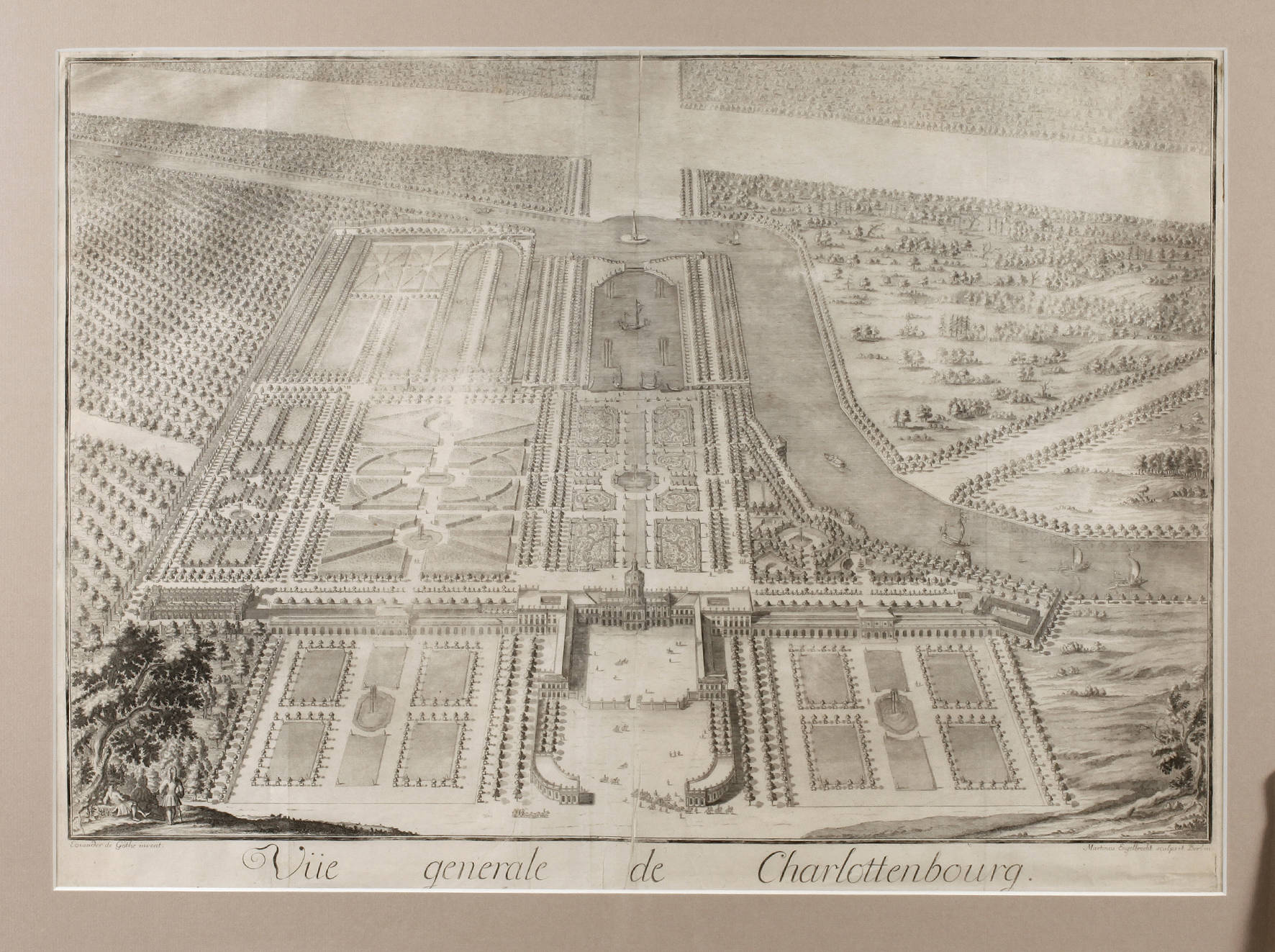 Martin Engelbrecht, Plan des Parks Charlottenburg