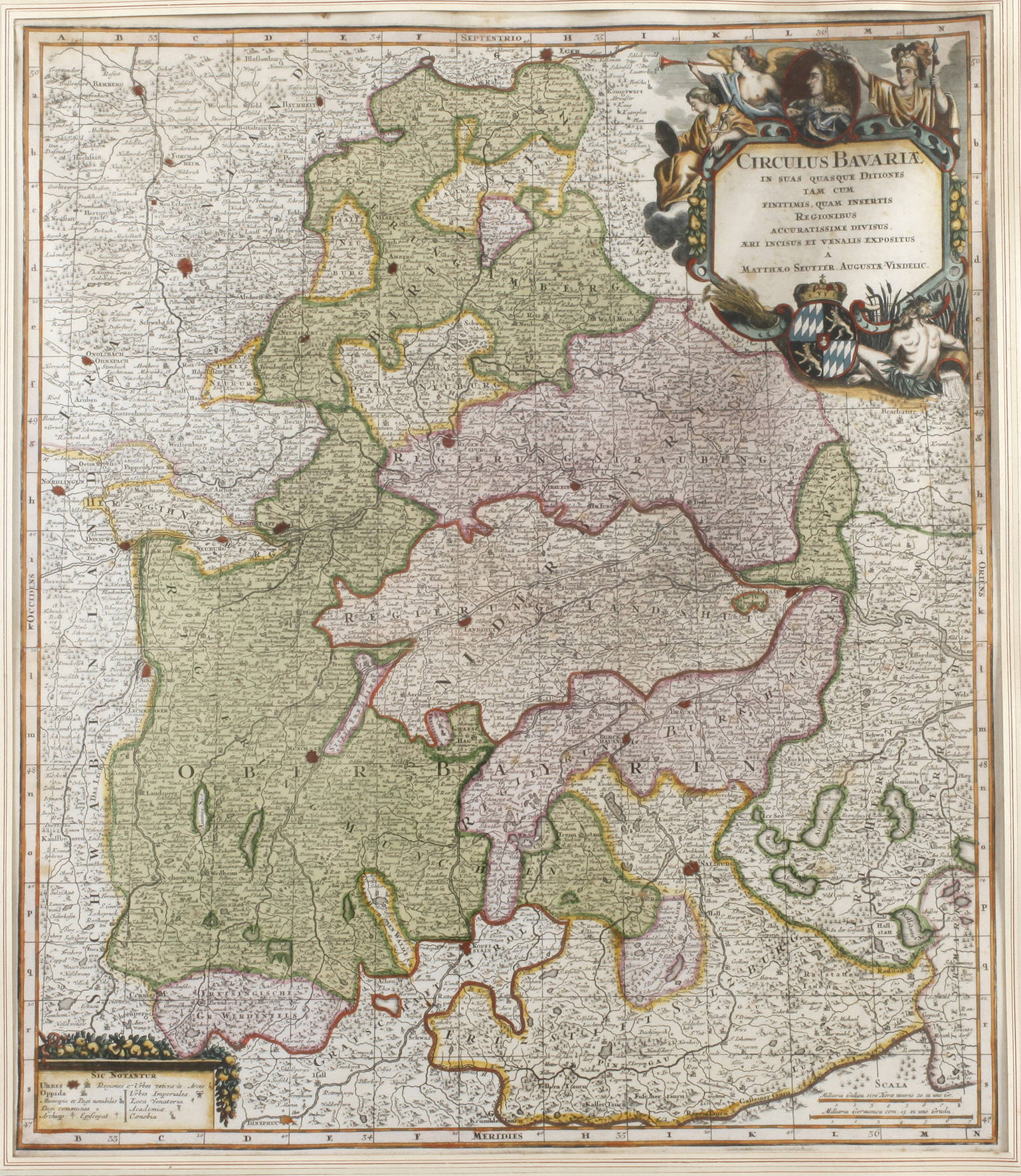 Matthäus Seutter, Landkarte Bayern