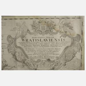 Homanns Erben, Kupferstichkarte Gebiet um Breslau