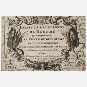Sanson/Jaillot, Karte des Königreichs Böhmen