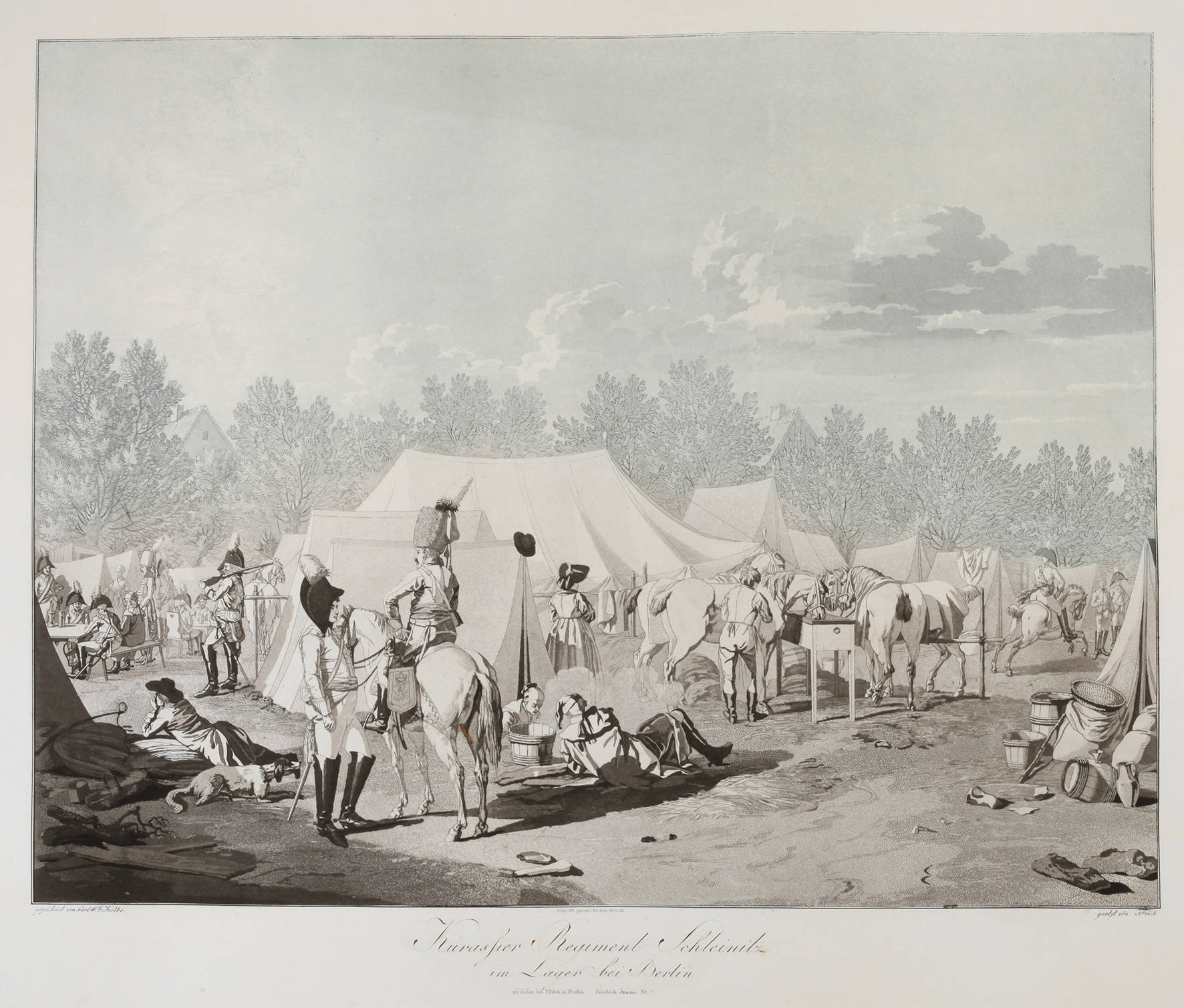 Prof. Ferdinand Frick, Regiment Schleinitz