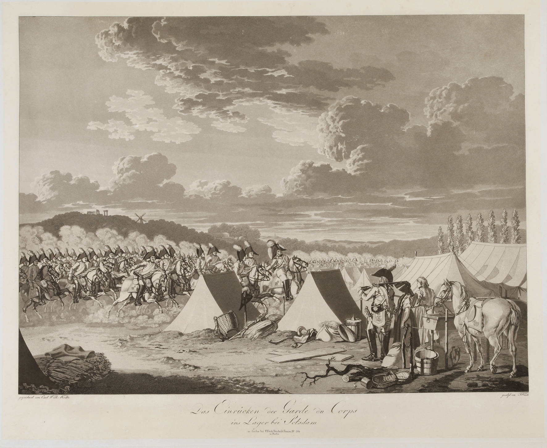 Prof. Friedrich Frick, Feldlager bei Potsdam