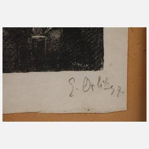 Prof. Emil Orlik, ”Maronenbraterin in Prag”