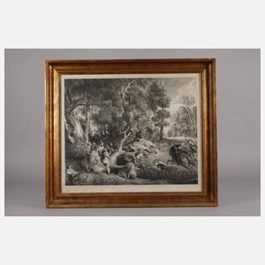 nach Peter Paul Rubens, ”Eberjagd”