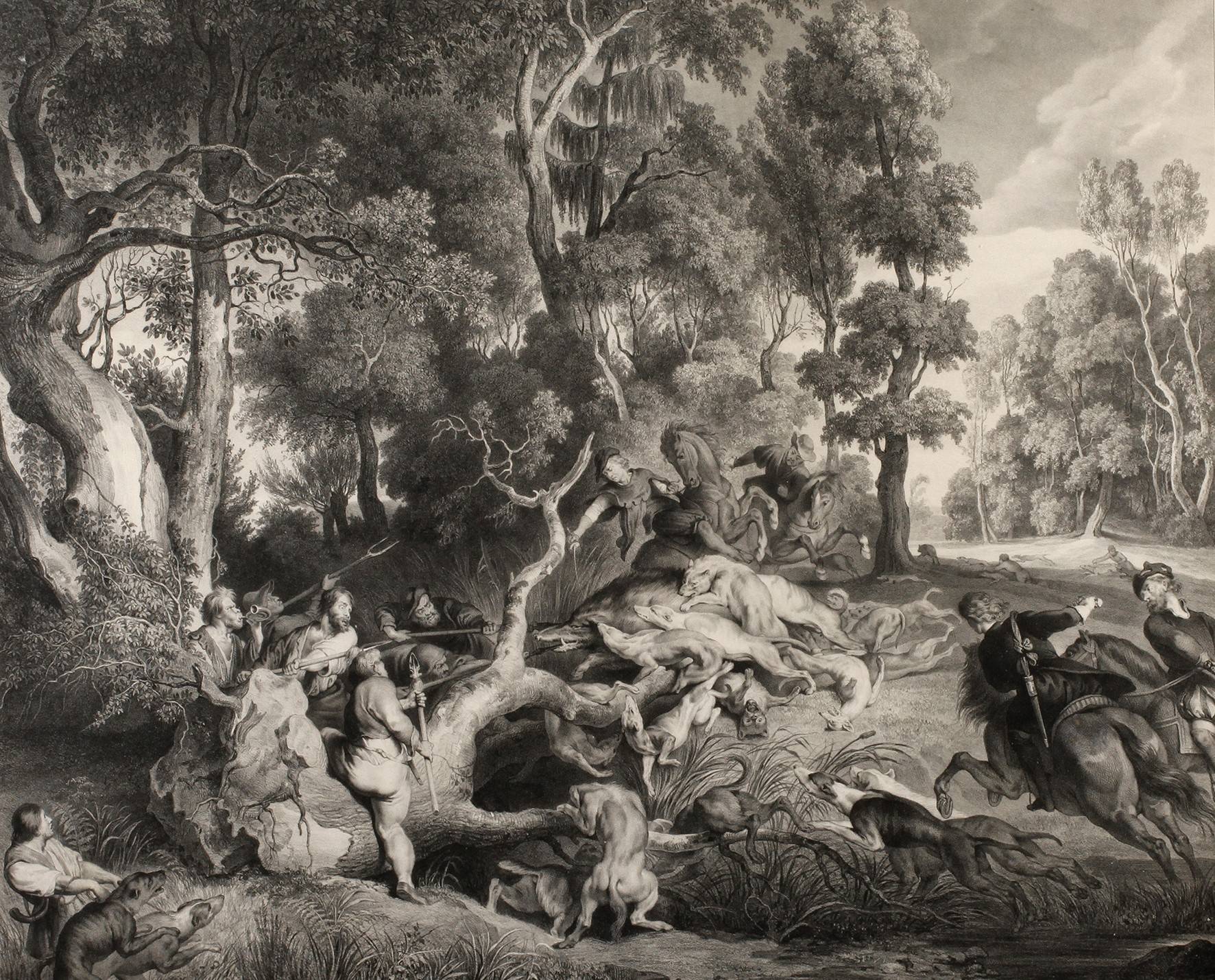 nach Peter Paul Rubens, ”Eberjagd”