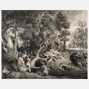 nach Peter Paul Rubens, ”Eberjagd”