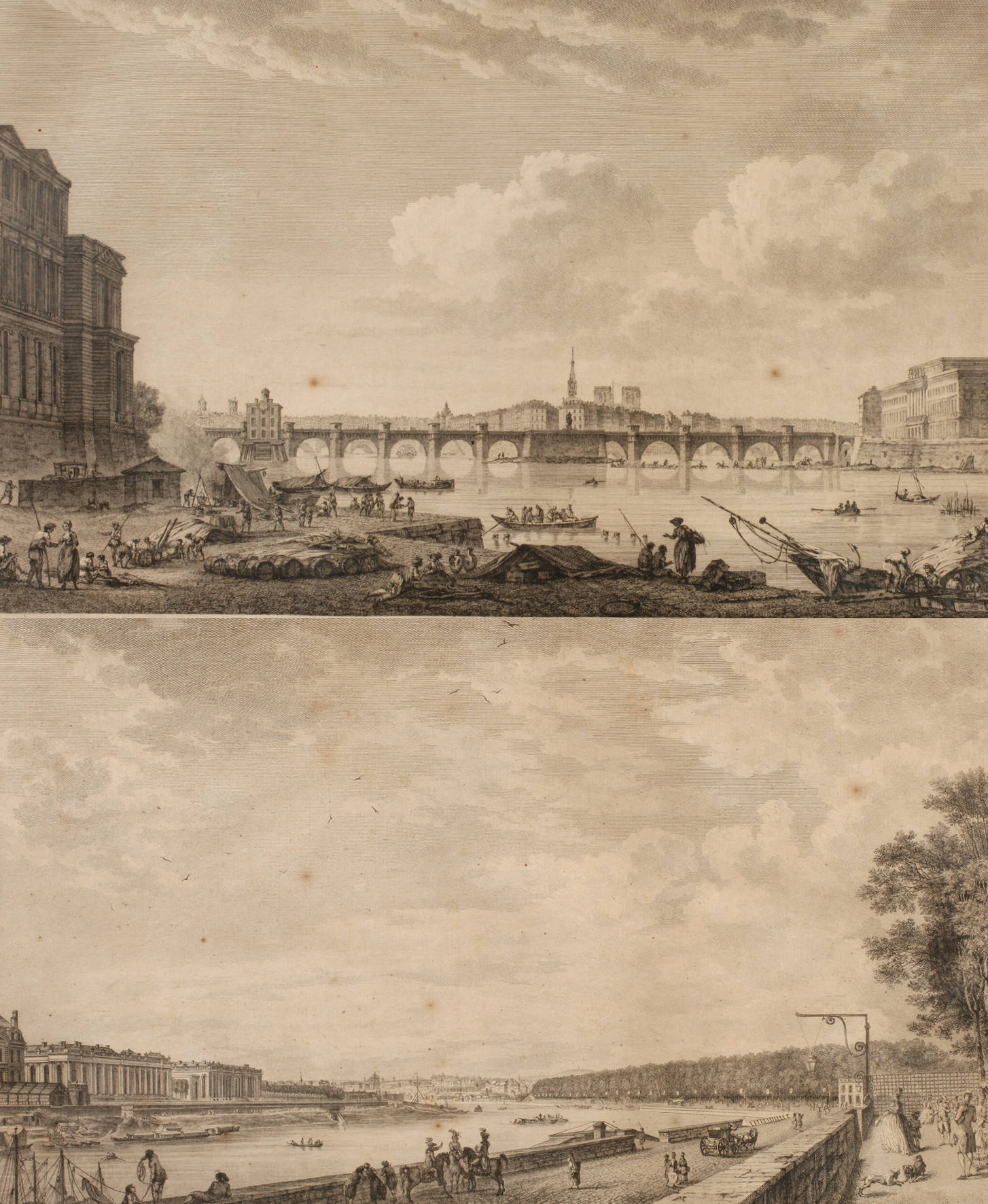 Zwei Ansichten Paris