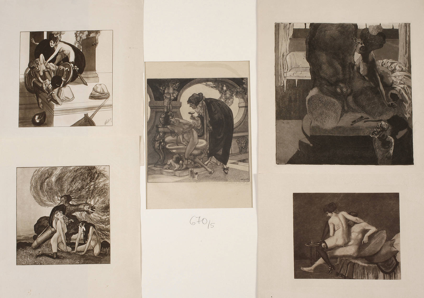Franz von Bayros, Sammlung erotische Grafiken