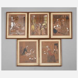 Maurice Berty, Graphikfolge