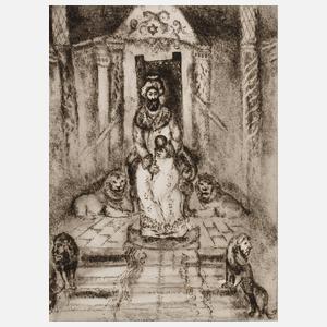 Marc Chagall, ”Salomon auf dem Thron”