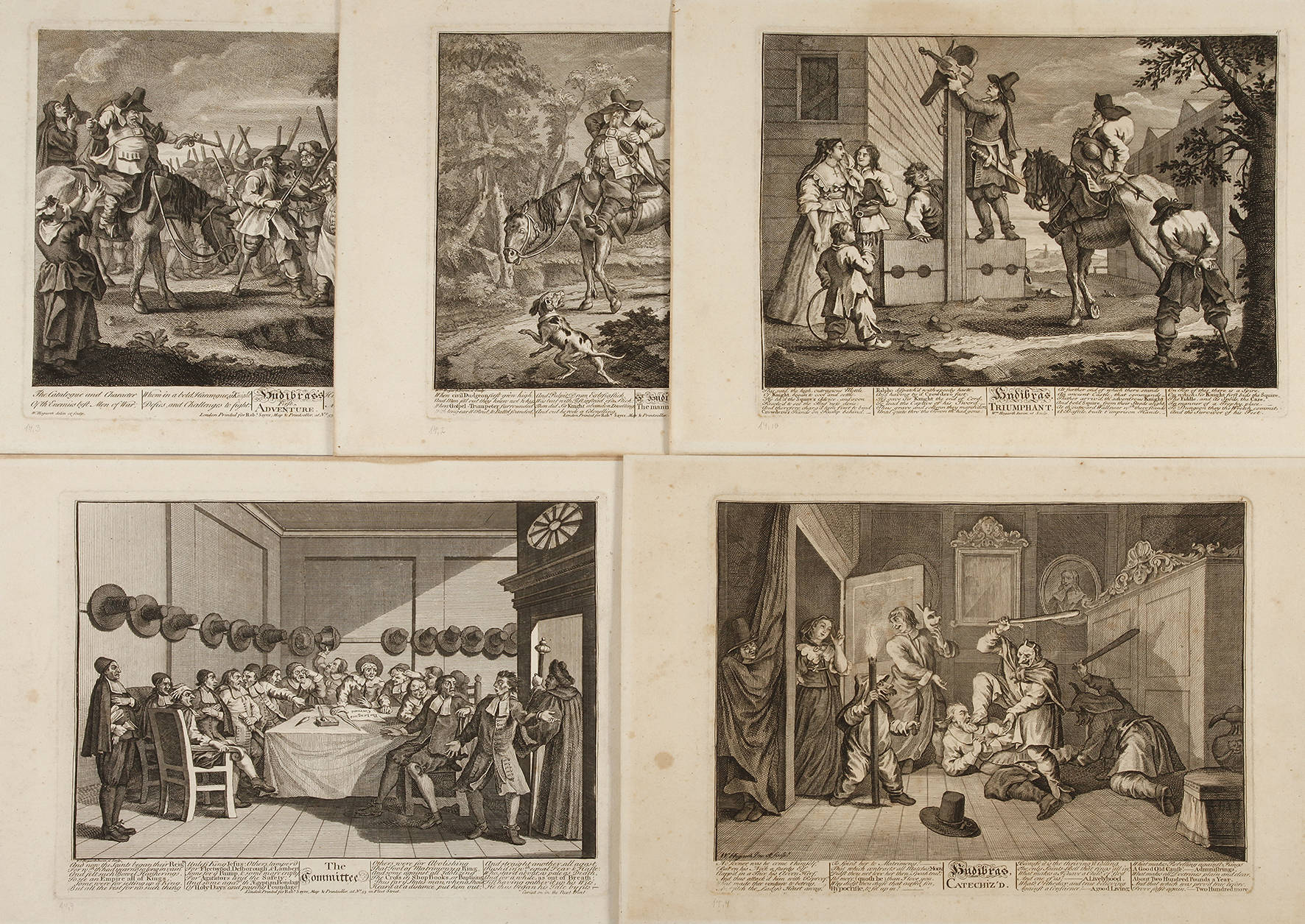 William Hogarth, Arbeiten zu Hudibras