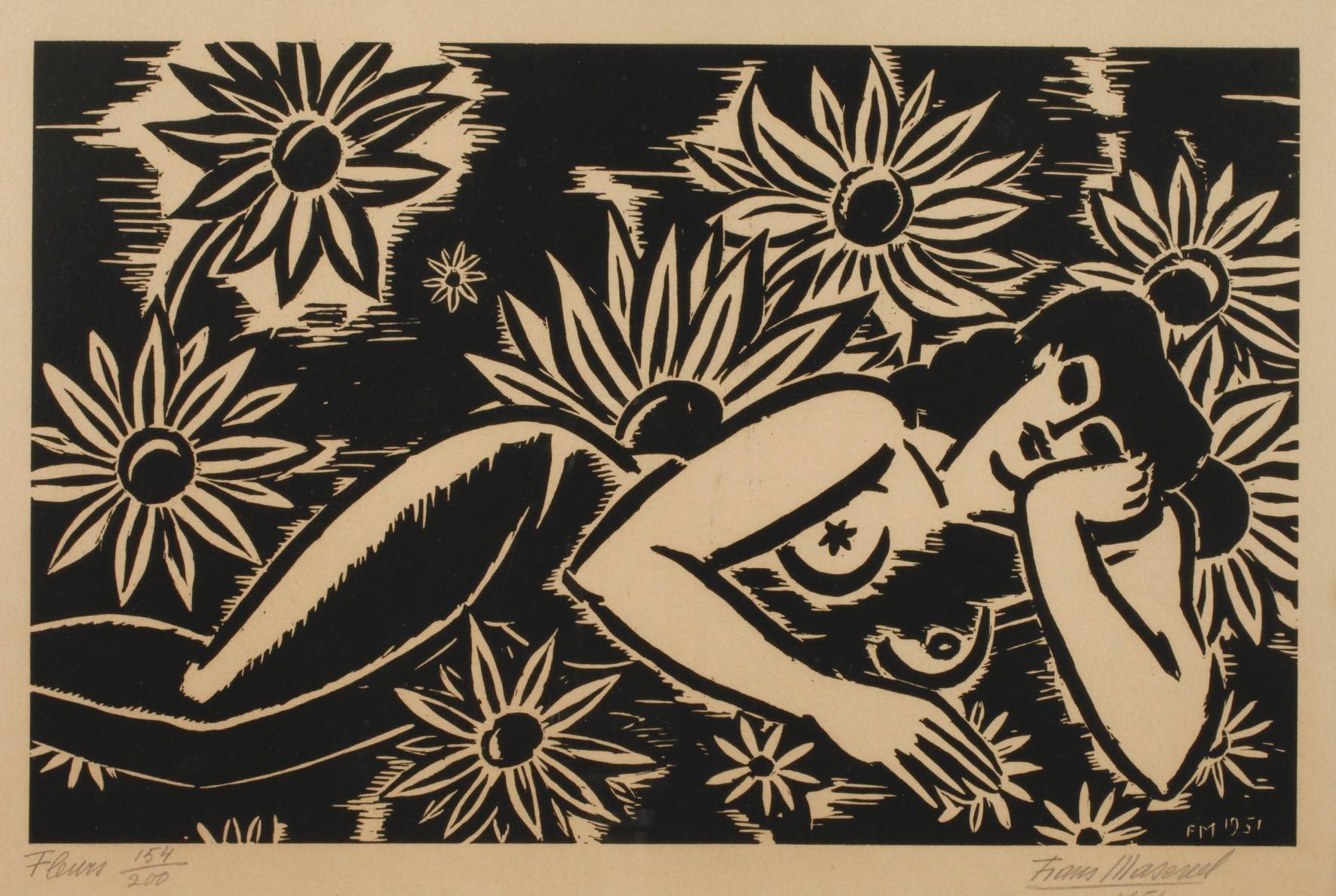 Prof. Frans Masereel, ”Fleurs”