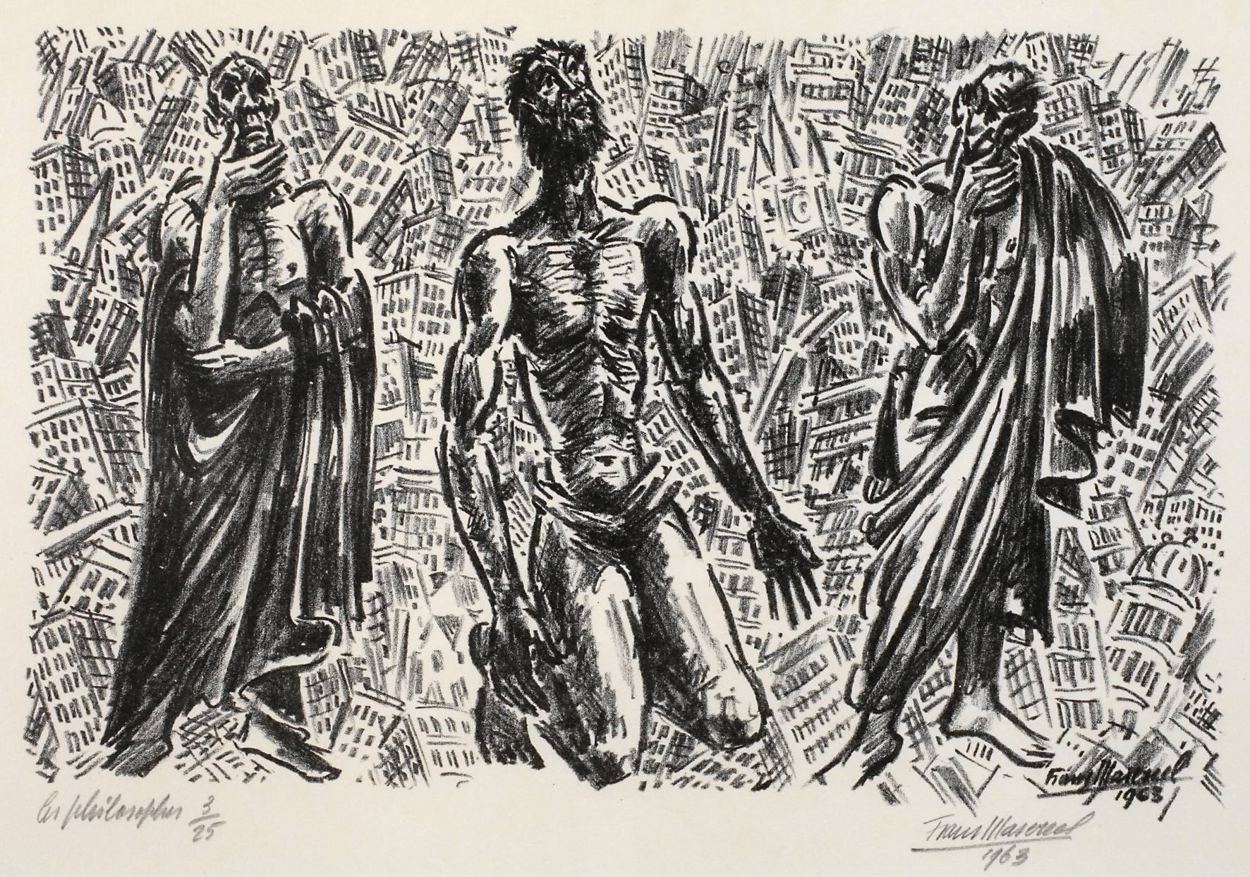 Prof. Frans Masereel, ”Les philosophes”