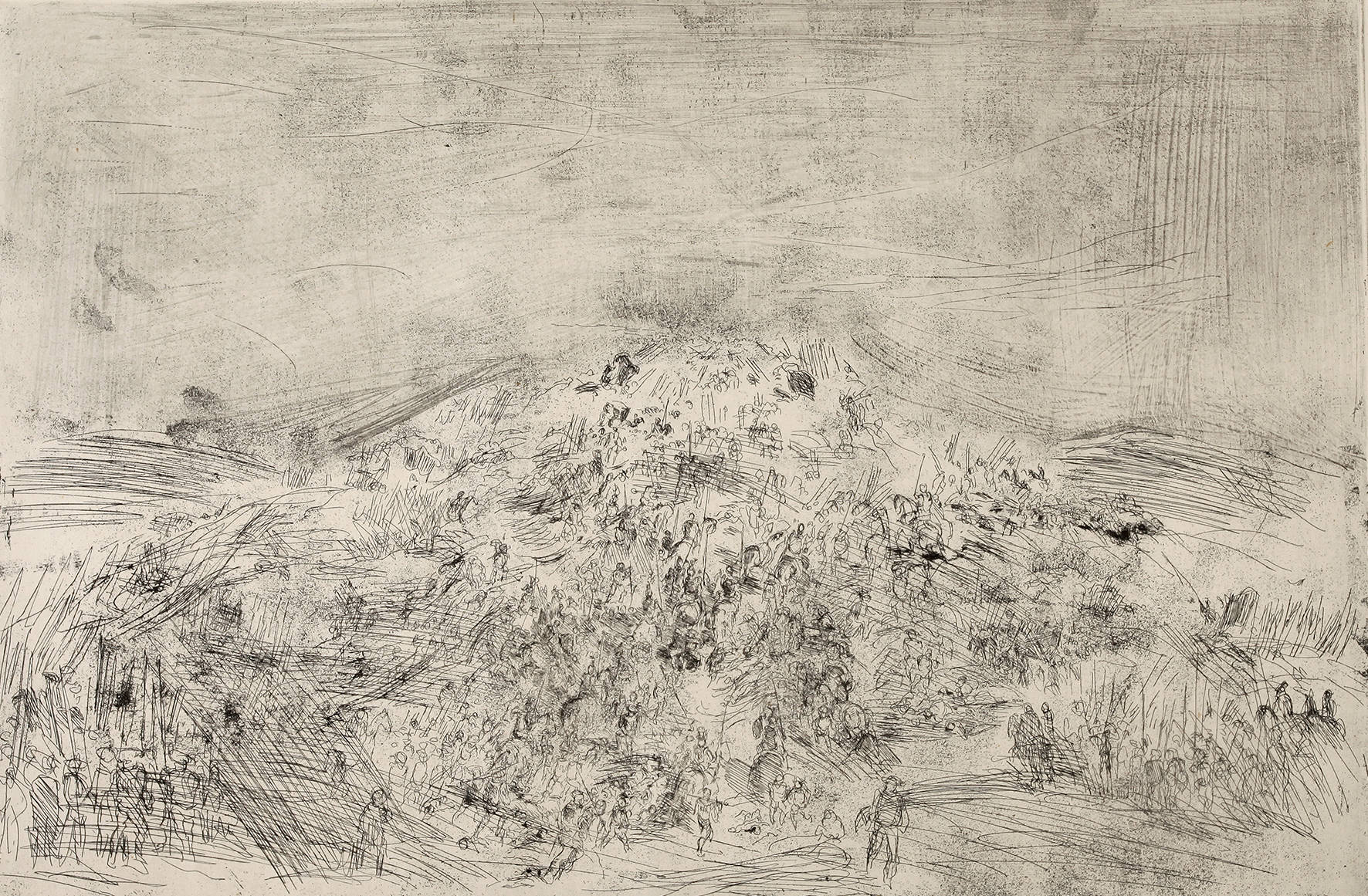 Harald Metzkes, Gefechtsszene