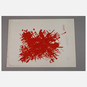 Markus Prachensky, ”Rouge sur Blanc”