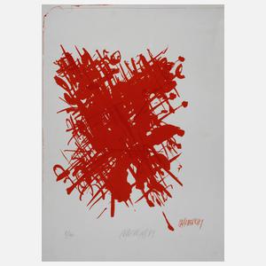 Markus Prachensky, ”Rouge sur Blanc”