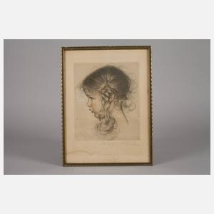 Hedwig von Schlieben, Mädchenportrait