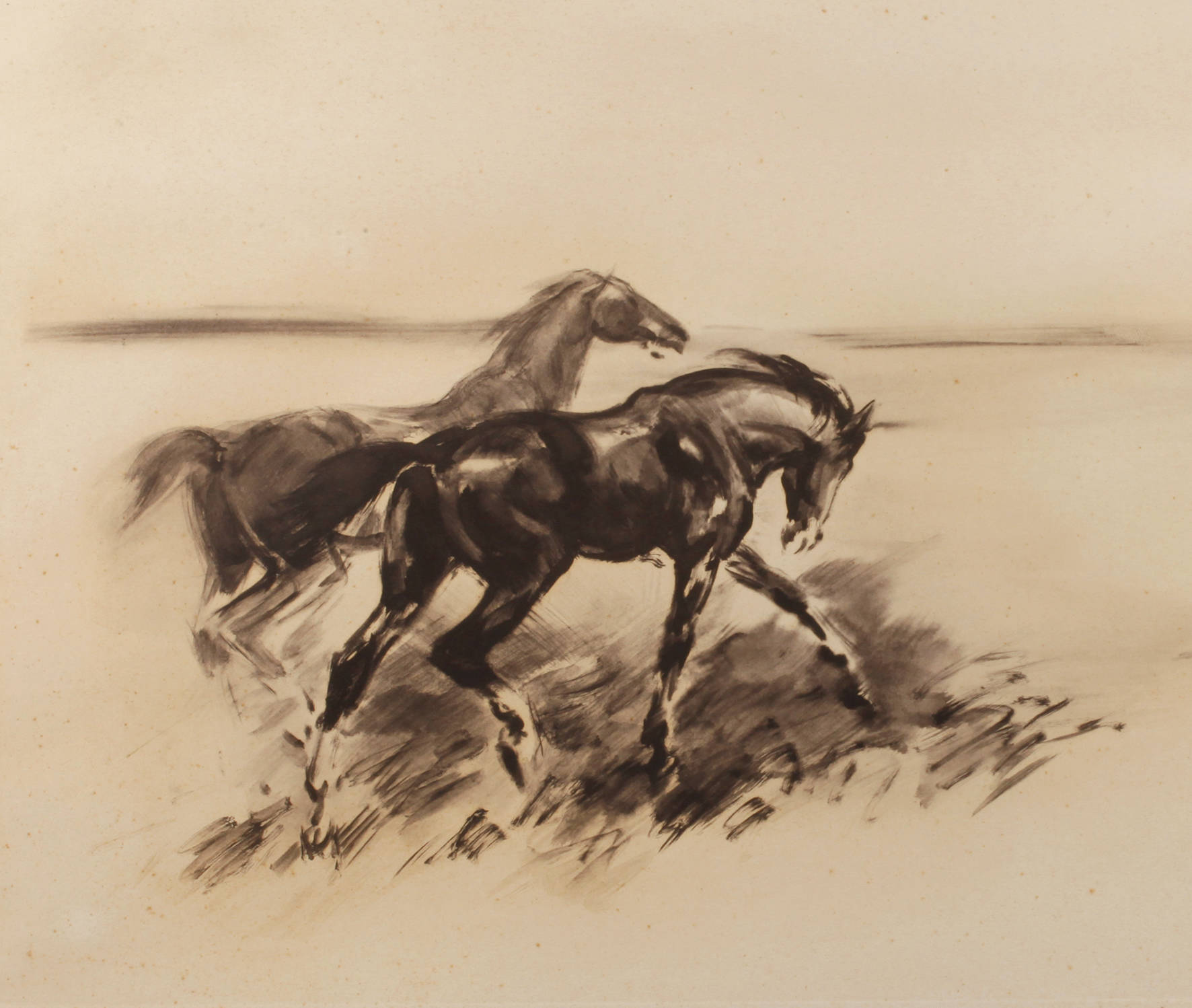 Hans Jörg Wagner, Zwei Wildpferde