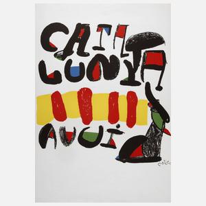 Joan Miró, Künstlerplakat ”Catalunya Avui”