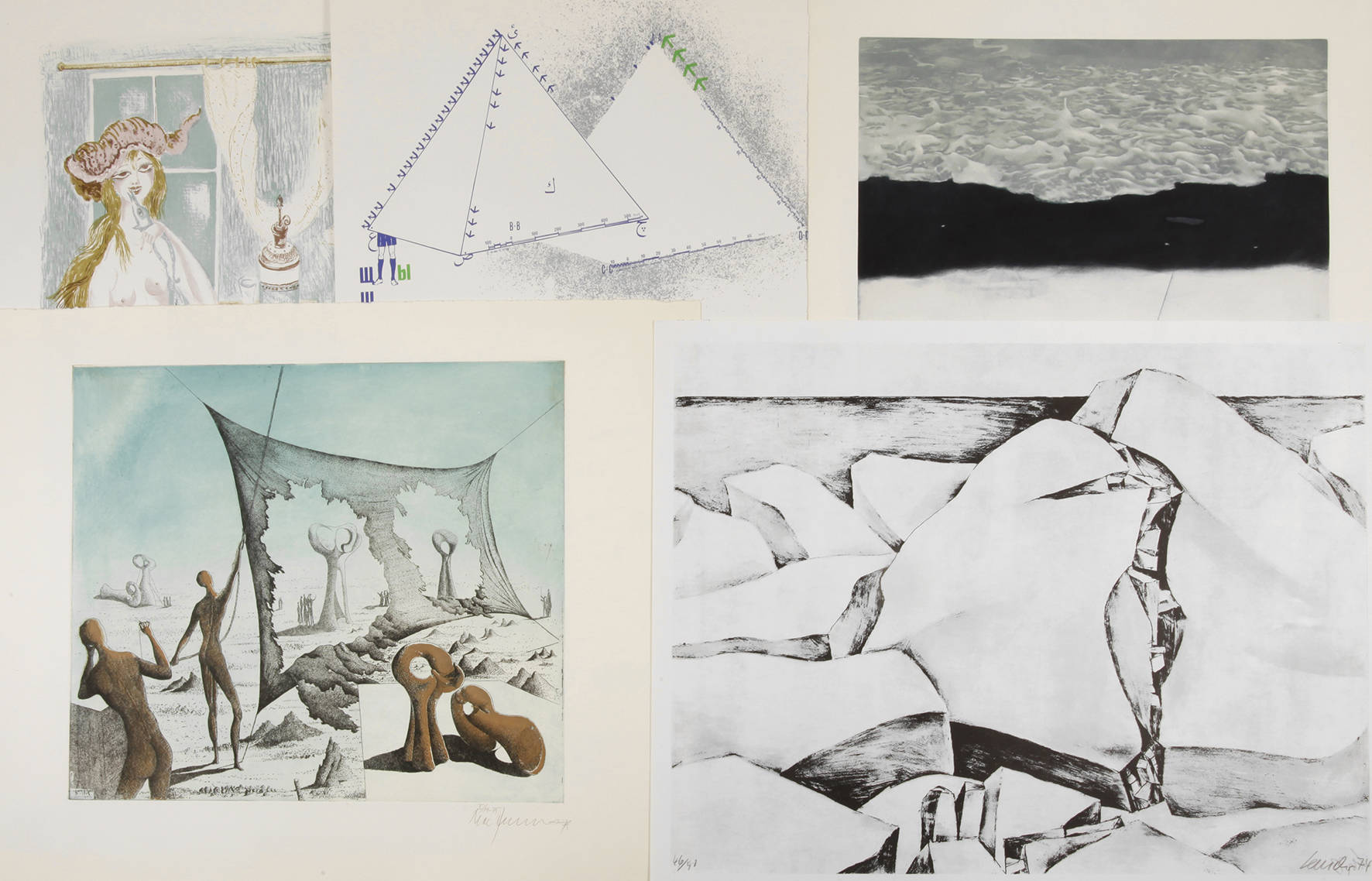 Konvolut Künstlergrafik