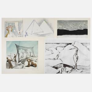 Konvolut Künstlergrafik