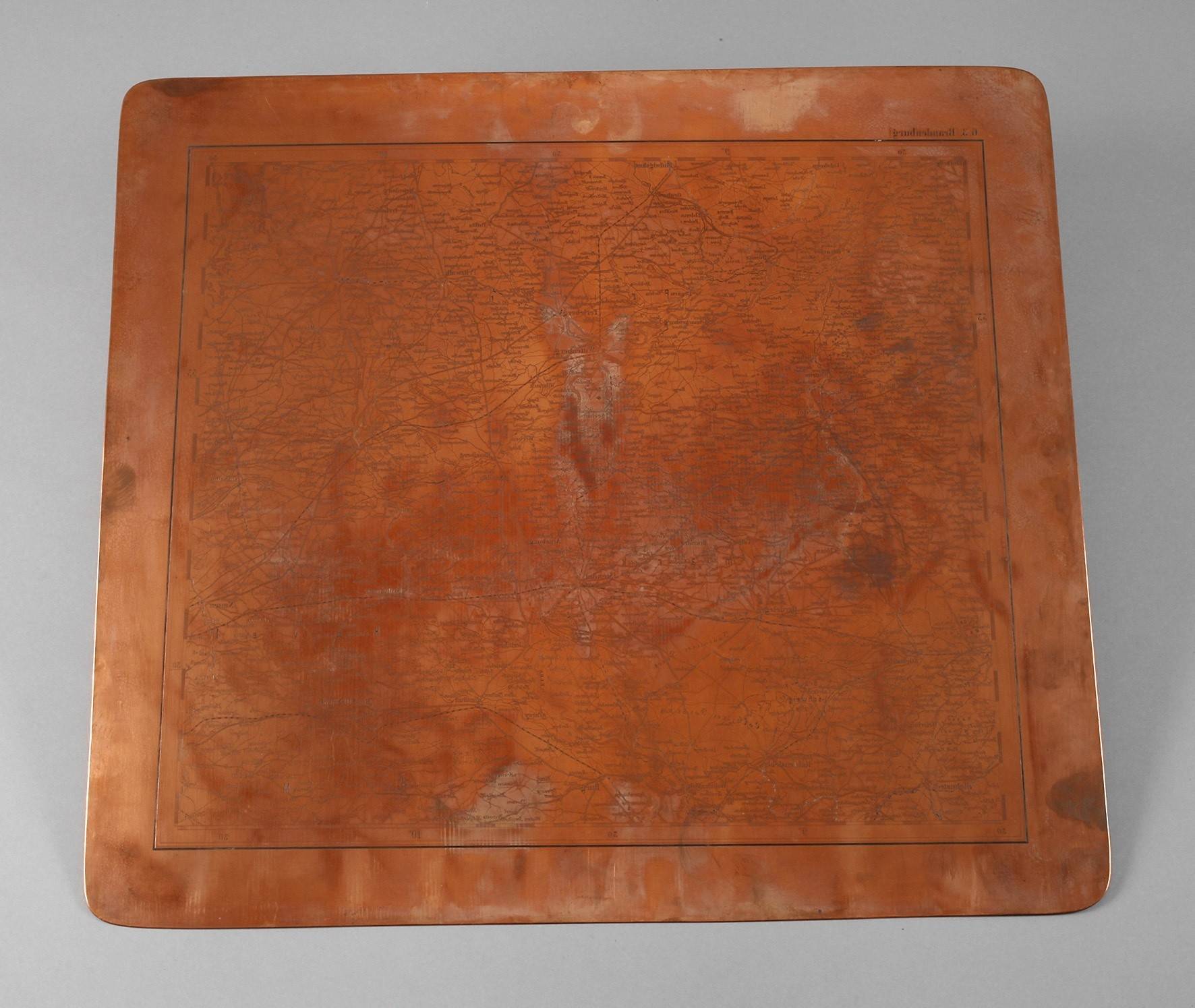 Druckplatte für Karte Brandenburg