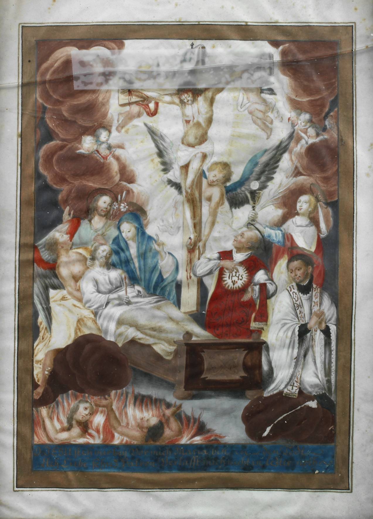 Tod des heiligen Josef mit Maria und Jesus