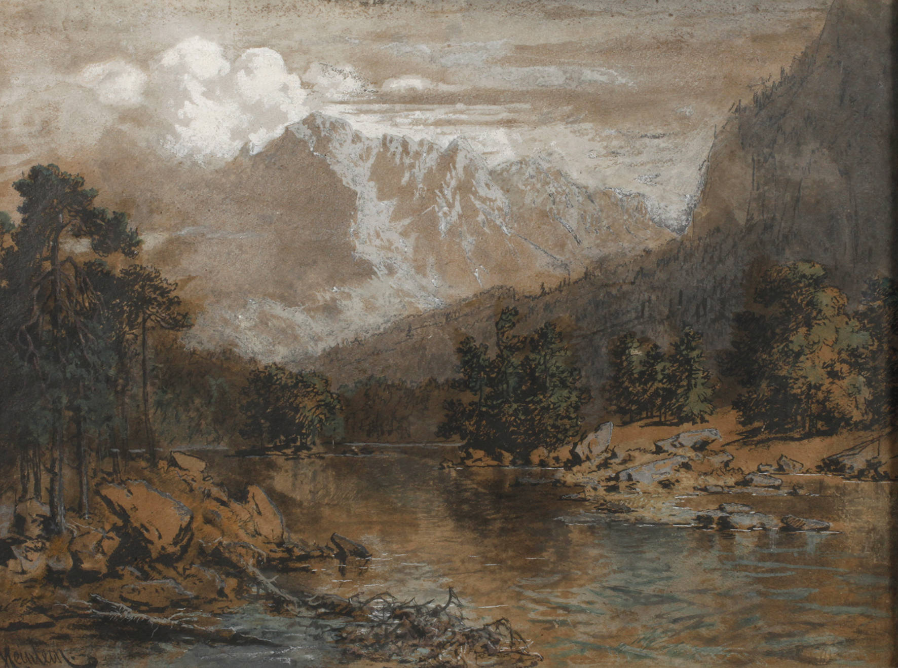 Heinrich Heinlein, Alpine Flusslandschaft