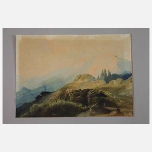 Hermann Kraemer, Konvolut Aquarelle